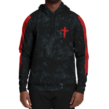 Know/No Jesus-Truth Hoodie - Black and Red - Sacred Stylz