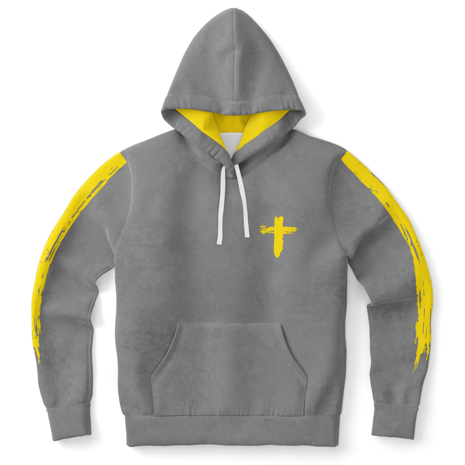 Know/No Jesus-Truth Hoodie - Gray and Yellow - Sacred Stylz