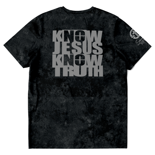 Know/No Jesus-Truth Shirt Black and Gray - Sacred Stylz