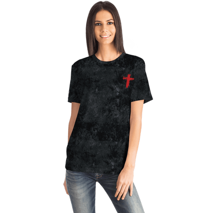 Know/No Jesus-Truth Shirt Black and Red - Sacred Stylz