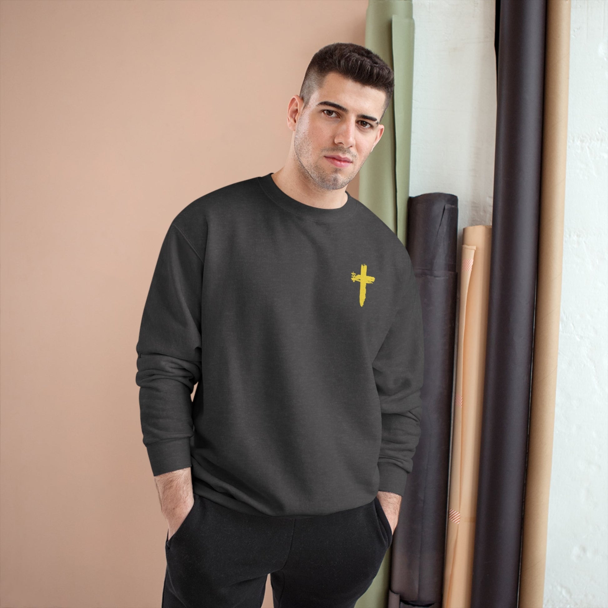 Man of Faith - Champion Sweatshirt - Sacred Stylz