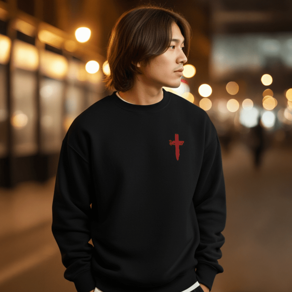 Man of Faith - Champion Sweatshirt - 2 Colors - Sacred Stylz