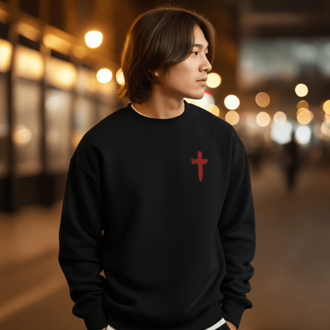 Man of Faith - Champion Sweatshirt - 2 Colors - Sacred Stylz