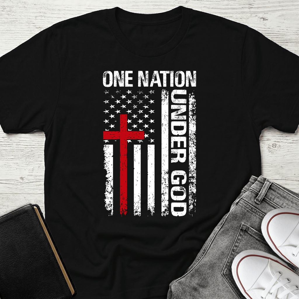One Nation Under God / Jesus Has My Back Unisex T-shirt - 5 Colors - Sacred Stylz