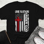 One Nation Under God / Jesus Has My Back Unisex T-shirt - 5 Colors - Sacred Stylz