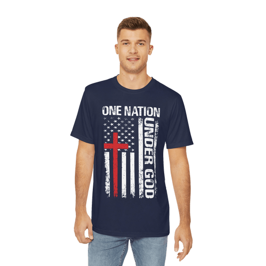 One Nation Under God - Men's Short Sleeve Shirt - Sacred Stylz