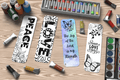Reflect & Inspire: "Peace, Love, & Joy" Printable Bookmark Set (Digital Download) - Sacred Stylz
