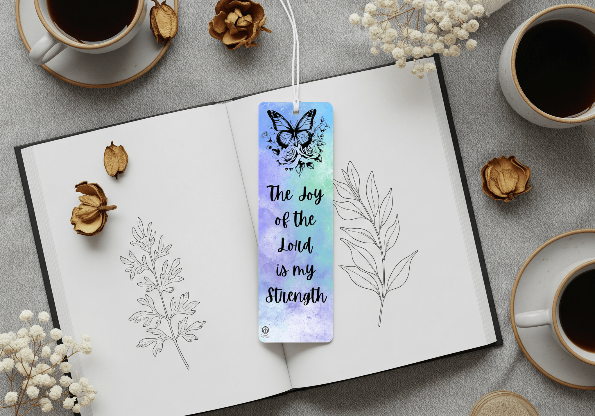Reflect & Inspire: "Peace, Love, & Joy" Printable Bookmark Set (Digital Download) - Sacred Stylz