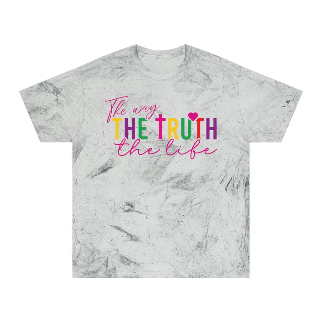 The Way, The Truth, The Life - Color Blast T-Shirt - Sacred Stylz