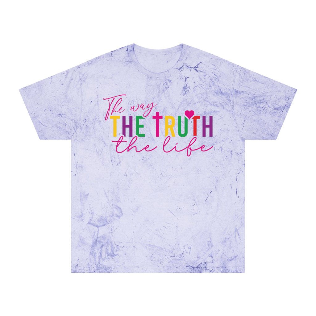 The Way, The Truth, The Life - Color Blast T-Shirt - Sacred Stylz