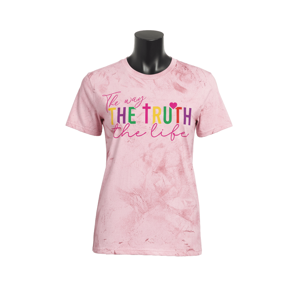 The Way, The Truth, The Life - Color Blast T-Shirt - 4 Colors - Sacred Stylz