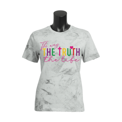The Way, The Truth, The Life - Color Blast T-Shirt - 4 Colors - Sacred Stylz
