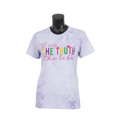 The Way, The Truth, The Life - Color Blast T-Shirt - 4 Colors - Sacred Stylz