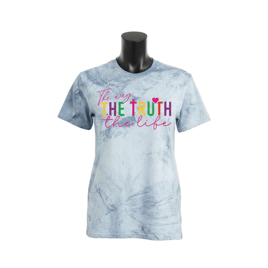 The Way, The Truth, The Life - Color Blast T-Shirt - 4 Colors - Sacred Stylz