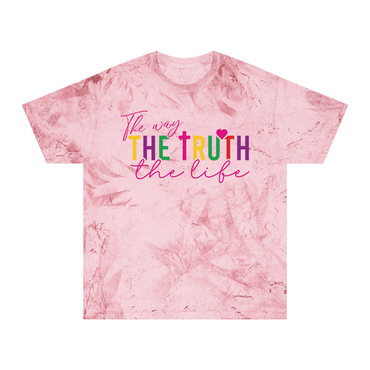 The Way, The Truth, The Life - Color Blast T-Shirt - Sacred Stylz