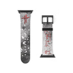 Truth John 14:6 Band for Apple Watch 38 - 41/42 - 45– Black & White | Faux Leather - Sacred Stylz