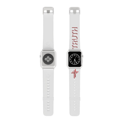 Truth Watch Band - Red Shadow on White for Apple Watch 38/40/42/44 - Sacred Stylz