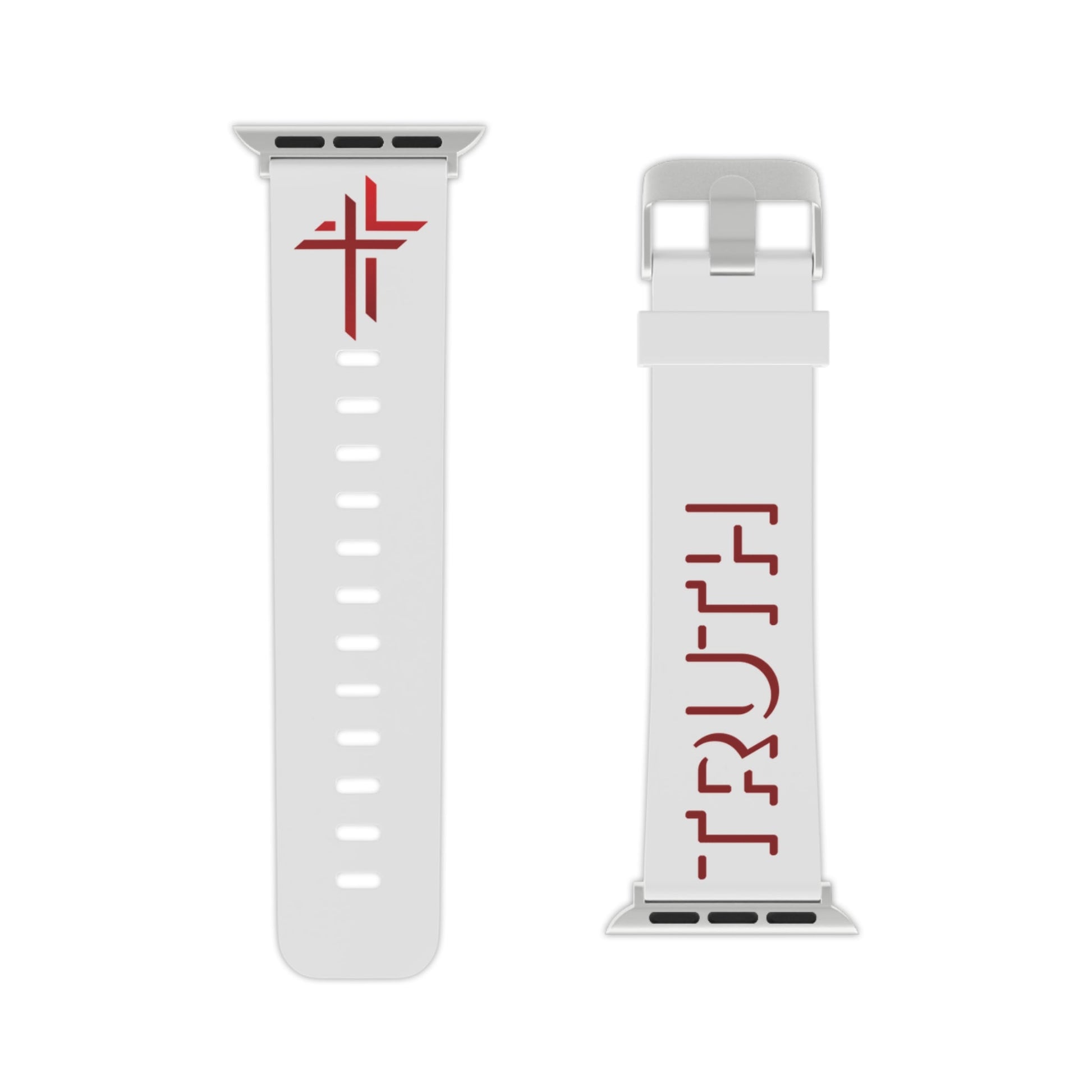 Truth Watch Band - Red Shadow on White for Apple Watch 38/40/42/44 - Sacred Stylz