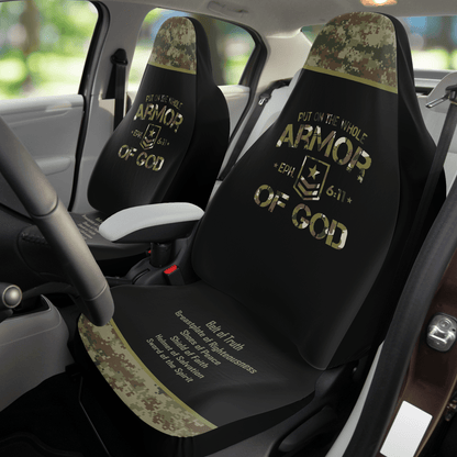 Armor of God Camo Car Seat Covers - 3 Colors - Sacred Stylz