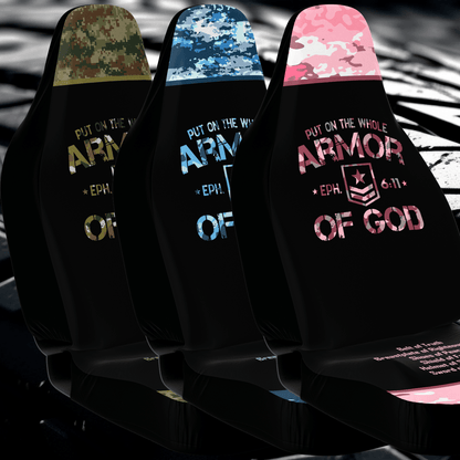 Armor of God Camo Car Seat Covers - 3 Colors - Sacred Stylz