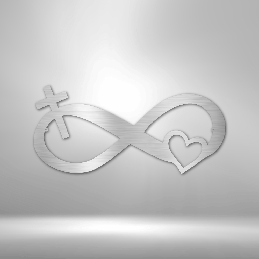 Christ's Infinite Love - Steel Sign - Sacred Stylz