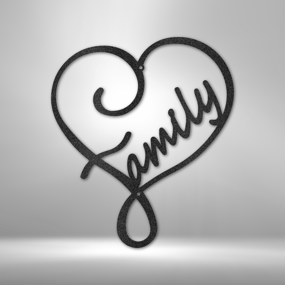 Family Love - Steel Sign - Sacred Stylz