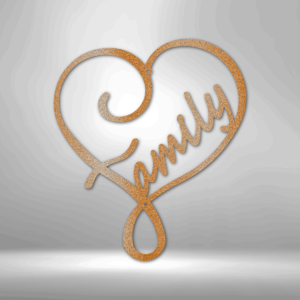 Family Love - Steel Sign - Sacred Stylz