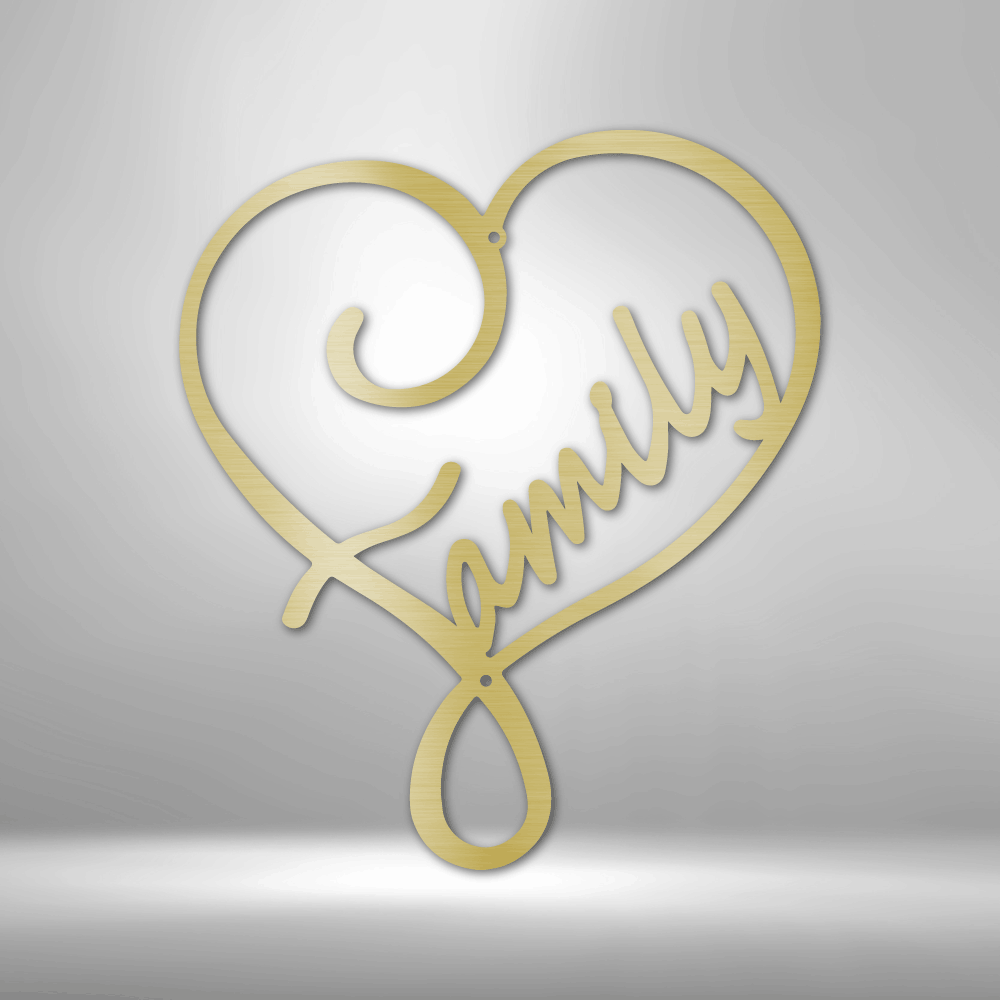 Family Love - Steel Sign - Sacred Stylz