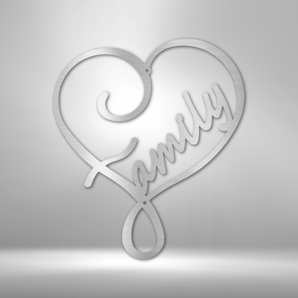 Family Love - Steel Sign - Sacred Stylz