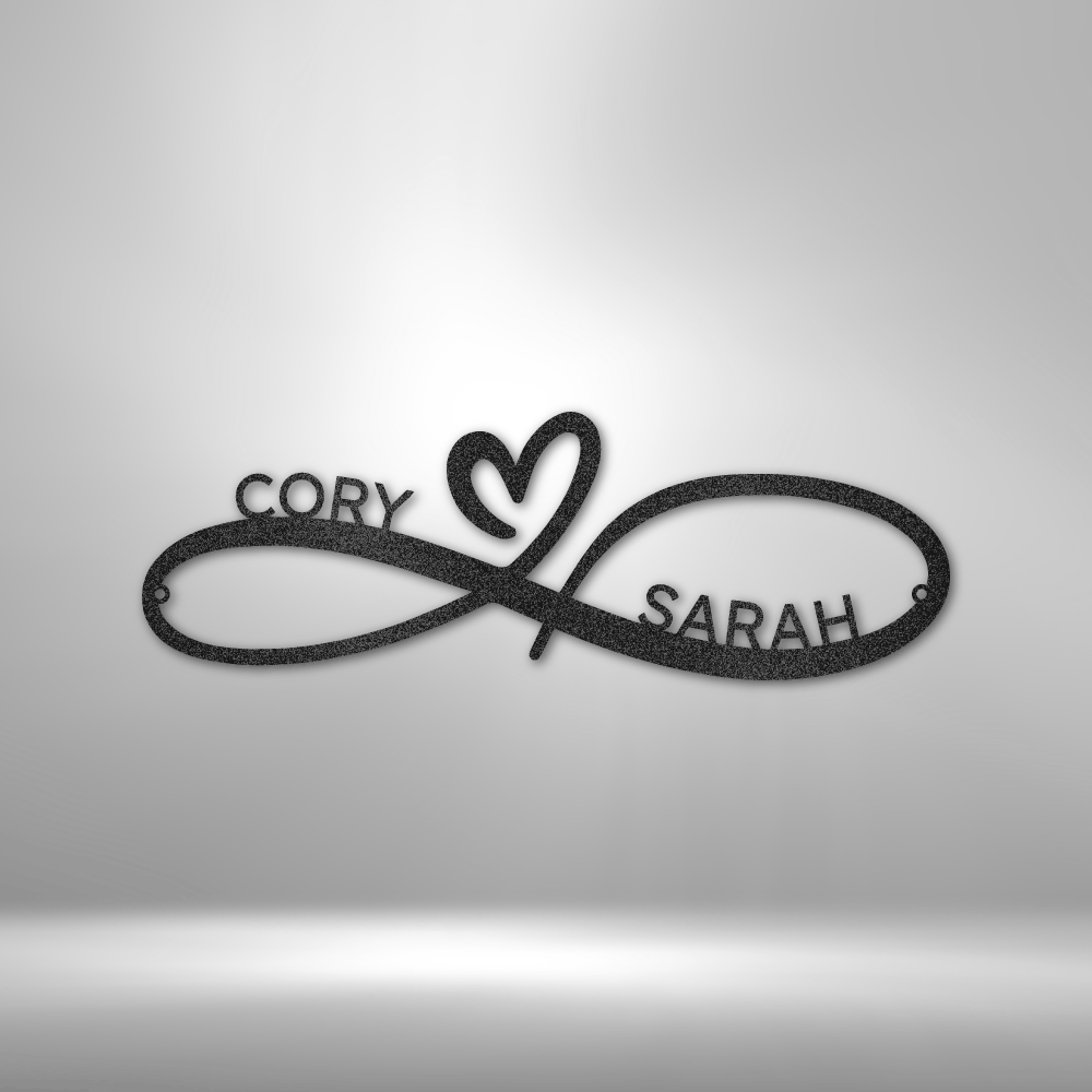 Infinity Couple Personalized - Steel Sign - Sacred Stylz