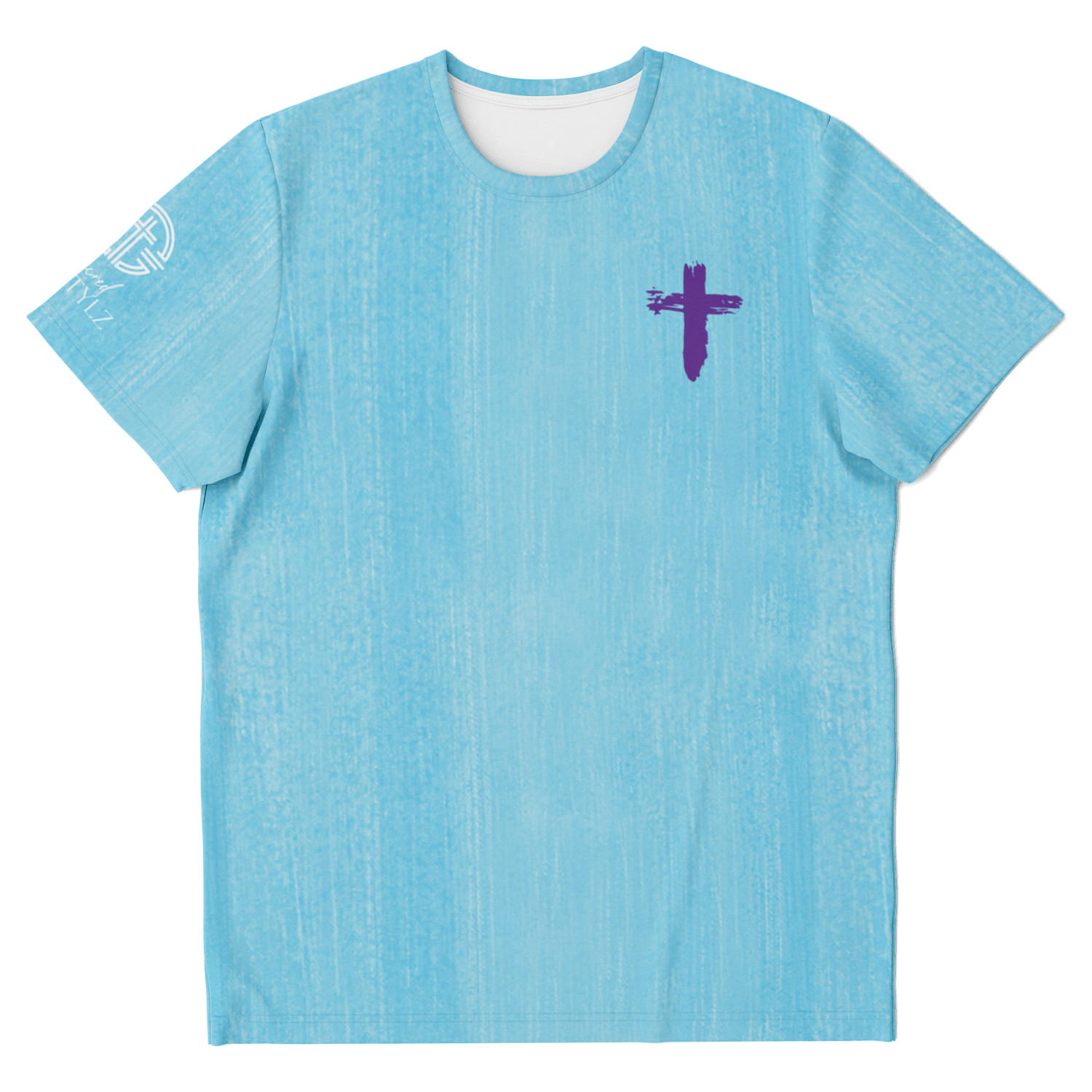 Know/No Jesus-Peace Shirt- Turquoise and Purple - Sacred Stylz