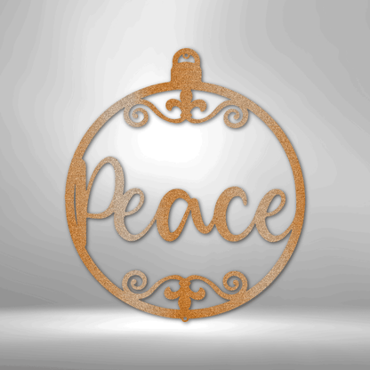 Peace Ornament - Steel Sign - Sacred Stylz