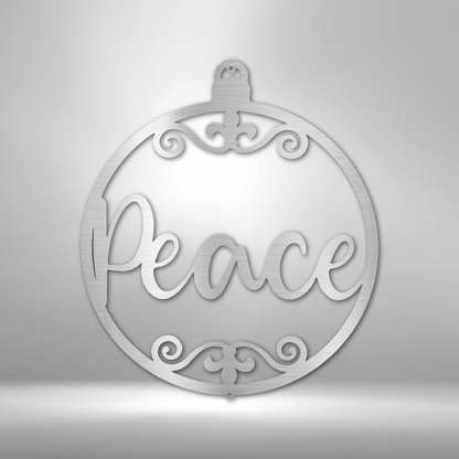 Peace Ornament - Steel Sign - Sacred Stylz