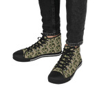 Shoes of Peace - Men's High Top Sneakers (Green Camo Peace Design) - Sacred Stylz