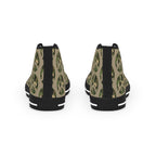 Shoes of Peace - Men's High Top Sneakers (Green Camo Peace Design) - Sacred Stylz