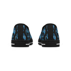 Shoes of Peace - Women's Low Top Sneakers (Blue Camo Peace Design) - Sacred Stylz