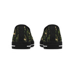 Shoes of Peace - Women's Low Top Sneakers (Green Camo Peace Design) - Sacred Stylz