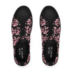 Shoes of Peace - Women's Low Top Sneakers (Pink Camo Peace Design) - Sacred Stylz