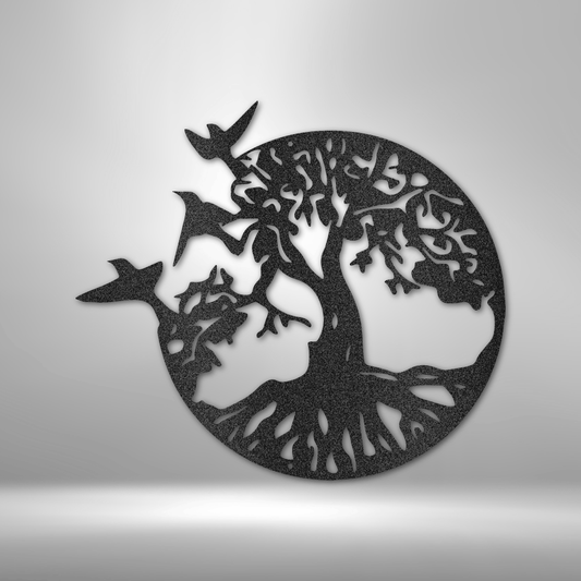 Take Flight Tree - Steel Sign - Sacred Stylz